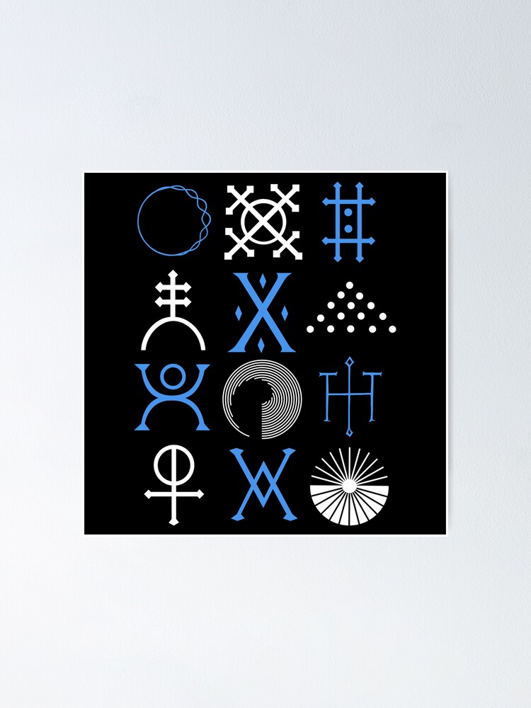 "Greta Van Fleet - 'The Battle At Garden's Gate' Symbols Blue and White