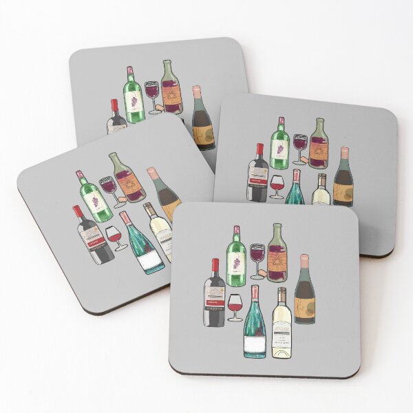 Item preview, Wine Enthusiasts Gift- Wine Bottle Pattern designed and sold by BronikowskiART.