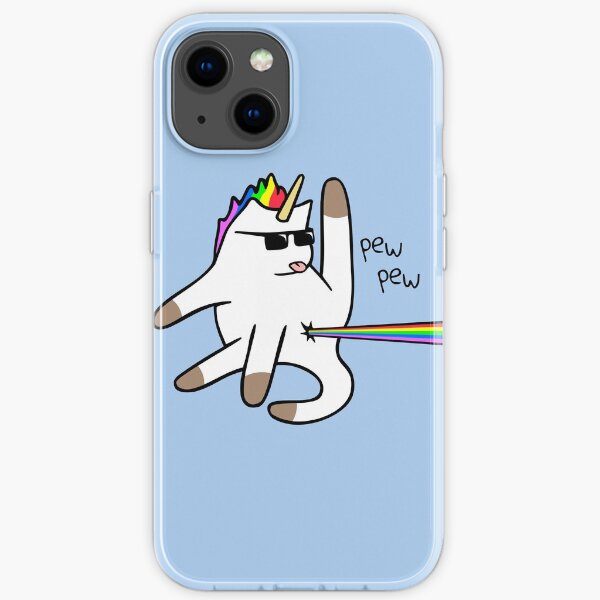 Unicorn Cat Rainbow Butt Laser iPhone Soft Case