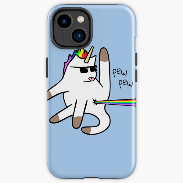 Unicorn Cat Rainbow Butt Laser iPhone Tough Case