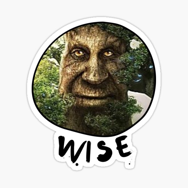 wise mystical tree - 1' Sticker