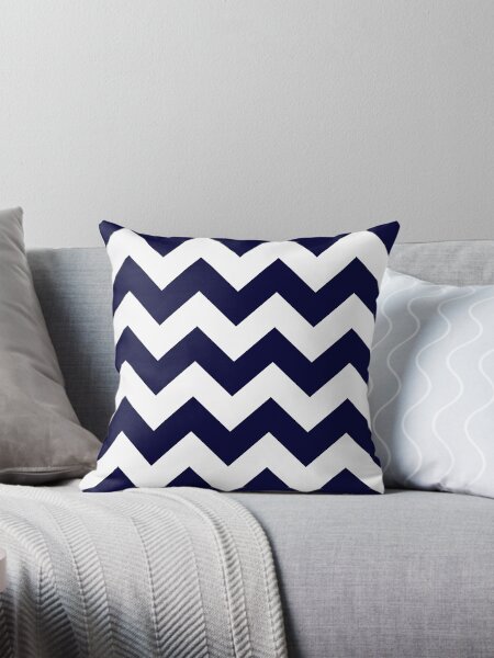 Item preview, Navy Blue And White Chevron Stripes designed and sold by rewstudio.