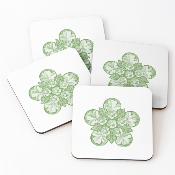 Item preview, Vintage Flowers Green designed and sold by BelleZeare.