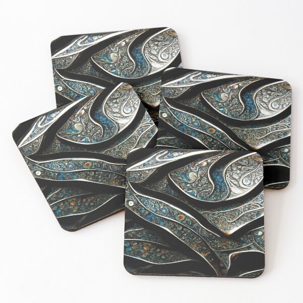 Item preview, Mosaic of Jewel Encrusted Damascus Steel designed and sold by BLADESTEM.