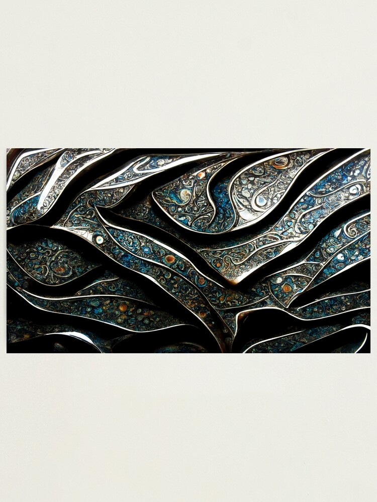 Damascus steel 2 texture plate