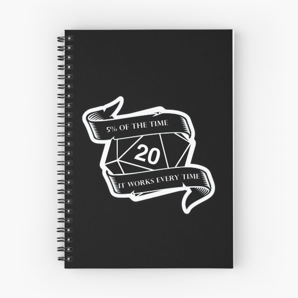 Item preview, D20 die 5% of the time it works every time DND designed and sold by TankandDPS.