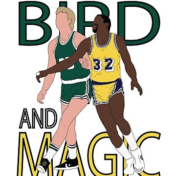 Magic Johnson and Larry Bird Basketball T-Shirt (as1, Alpha, x_s