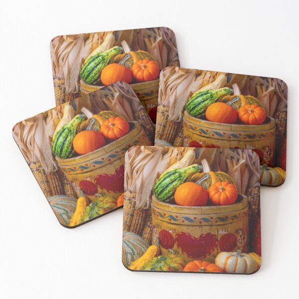 Item preview, Old Folk Art Bucket With Pumpkins designed and sold by Garry Gay.
