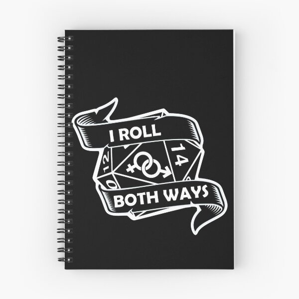 Item preview, d20 I roll both ways lgbtq designed and sold by TankandDPS.