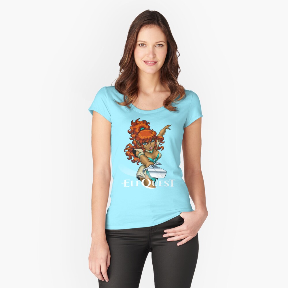 Item preview, Fitted Scoop T-Shirt designed and sold by elfquest.