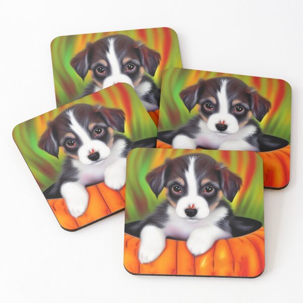 Item preview, Halloween Puppy Dog Original Digital Art Design designed and sold by ChorkiePawPress.