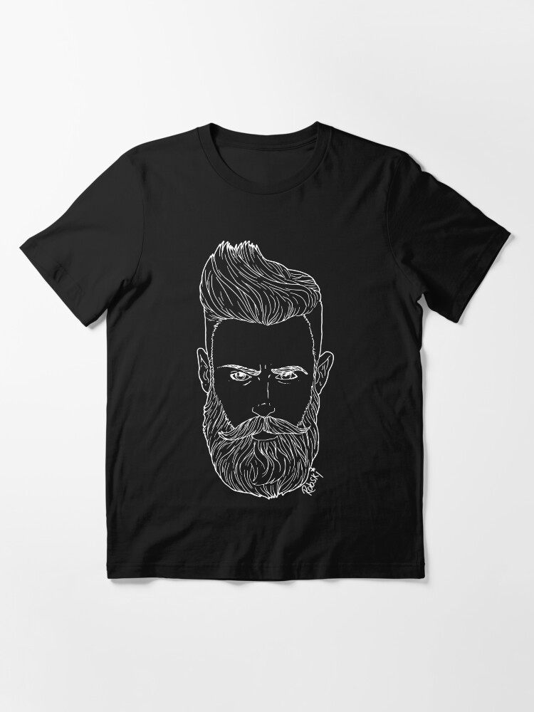 Alternate view of Handsome bearded bear hipster man Essential T-Shirt
