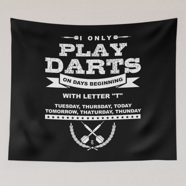 Item preview, i play darts on days beginning with letter t thomas larch transparent designed and sold by tichemalasdj.