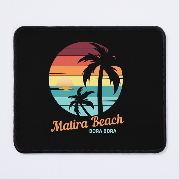 Item preview, Matira Beach - Beach Of The Day, Vintage Bora Bora Sunset, Polynesian Sunrise, Ocean Waves,Tropical Vacation designed and sold by Sun Sand & Sea Art.