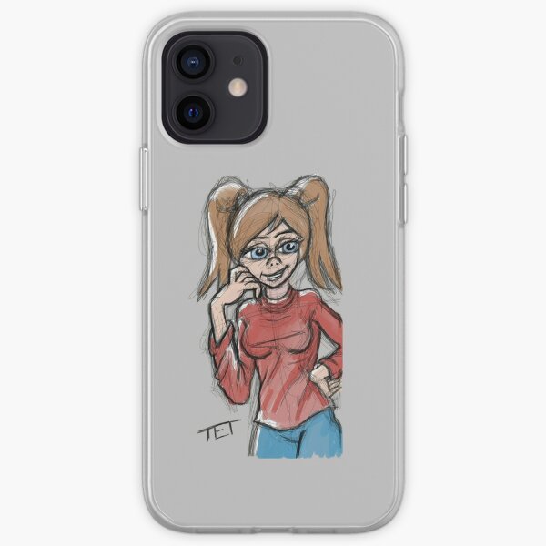 Skating Sketchy Girl iPhone Soft Case