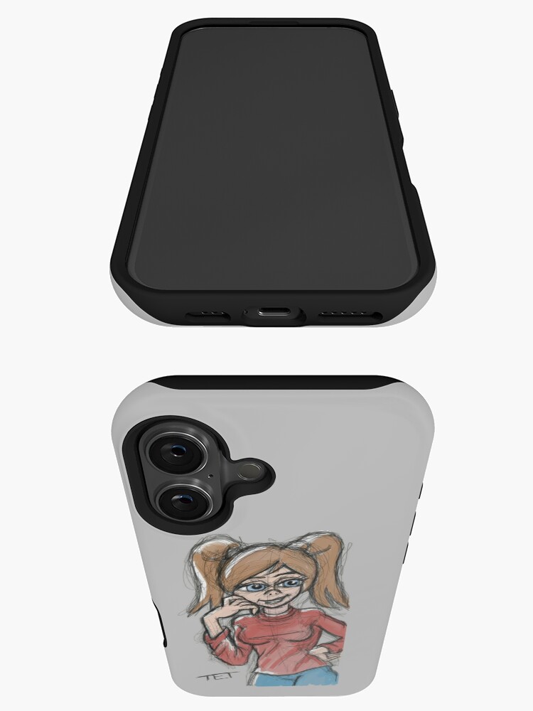 Thumbnail 3 of 4, iPhone Case, Skating Sketchy Girl designed and sold by etourist.