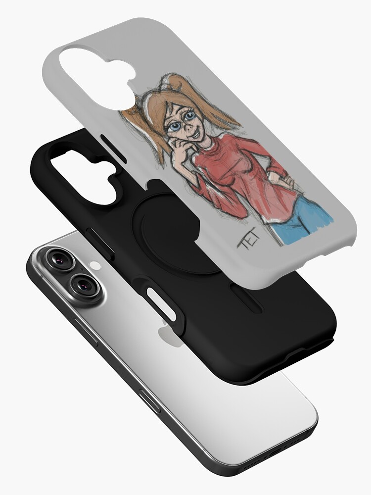 Thumbnail 2 of 4, iPhone Case, Skating Sketchy Girl designed and sold by etourist.