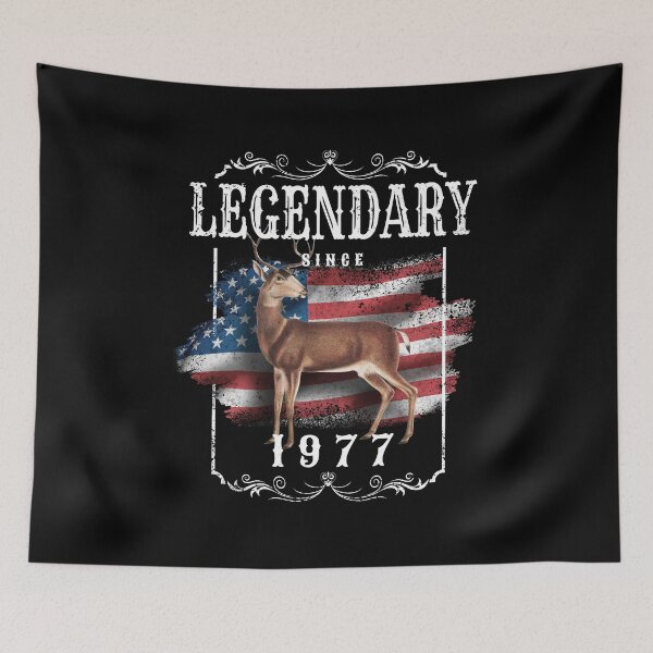 Item preview, 45 Years Old Vintage Flag Legendary Since 1977 45th Birthday designed and sold by Merchking1.
