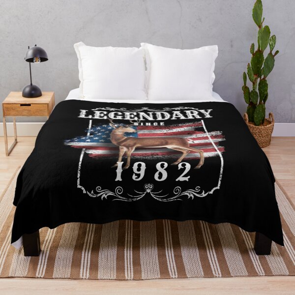 Item preview, 40 Years Old Vintage Flag Legendary Since 1982 40th Birthday designed and sold by Merchking1.