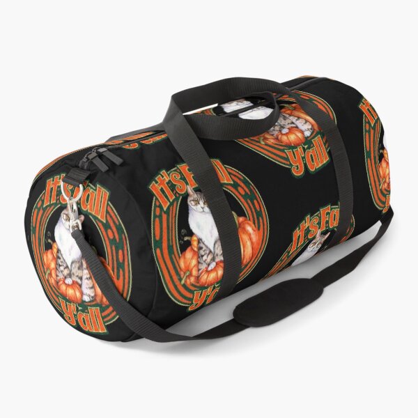 Item preview, It's Fall Y'all (Cat and Pumpkins) designed and sold by SimplyMe-Plus.
