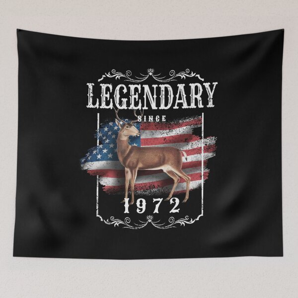 Item preview, 50 Years Old Vintage Flag Legendary Since 1972 50th Birthday designed and sold by Merchking1.