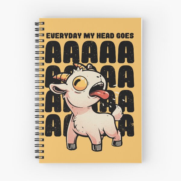 Item preview, Everyday My Head Goes AAAA - Funny Goat Meme Gift designed and sold by EduEly.