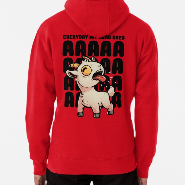 Item preview, Everyday My Head Goes AAAA - Funny Goat Meme Gift designed and sold by EduEly.