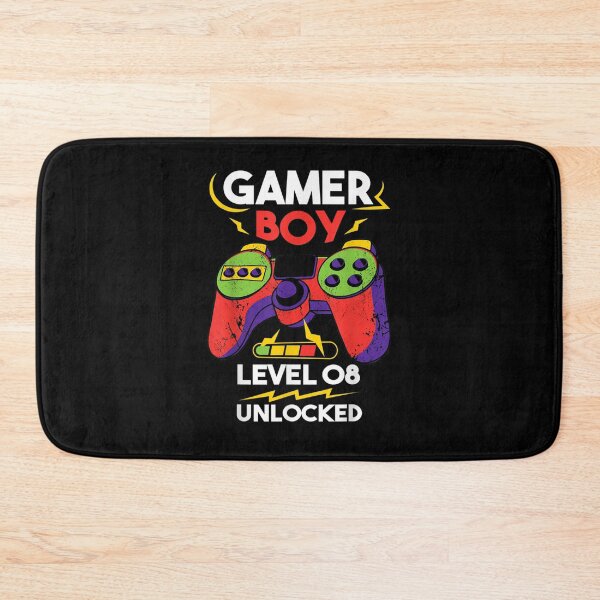 Item preview, Gamer Boy Level 8 Unlocked - 8th Birthday Video Game Gaming designed and sold by beunique5.