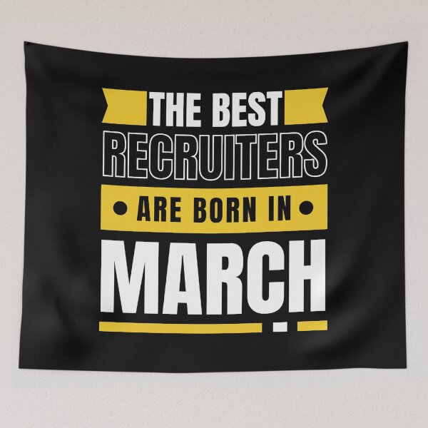 Item preview, The Best Recruiters are born in March Pisces Aries designed and sold by Recruiter-Love.