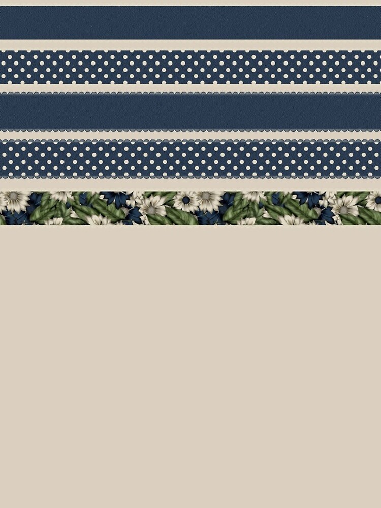 Thumbnail 5 of 5, iPhone Case, Navy Blue Floral Ribbon Pattern designed and sold by Whimsydesigns.