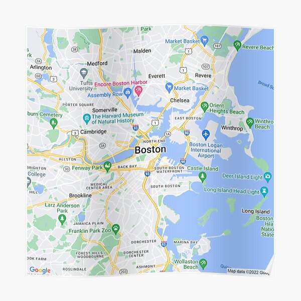 quot Boston United States Map Carthography quot - Poster,504x498,f8f8f8 Pad,600x600,f8f8f8 