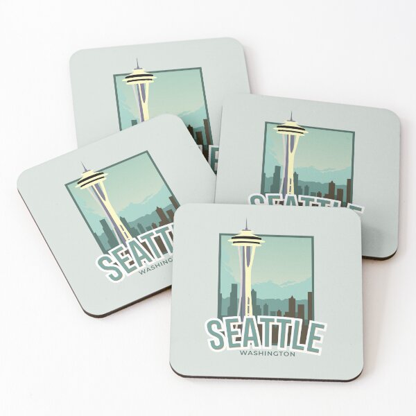 Item preview, Seattle Washington - Aguja espacial, Skyline designed and sold by Darling DeDe.