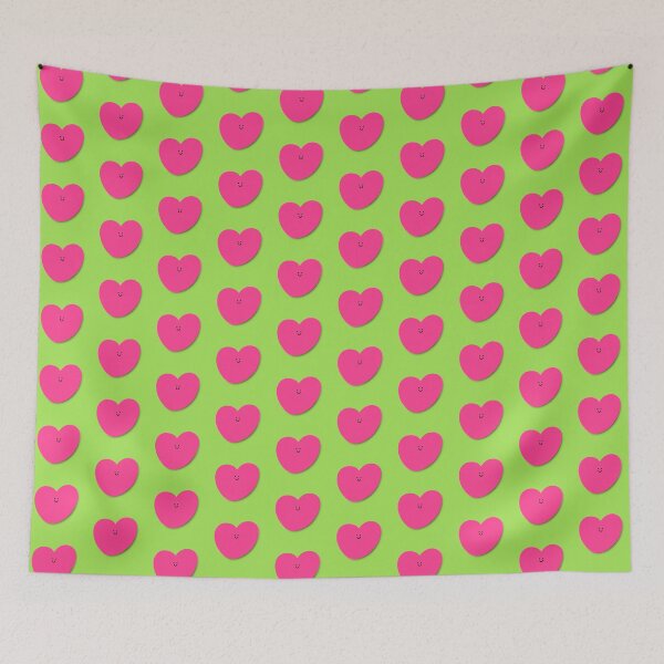 Item preview, Be Still My Beating Heart - Pink and Lime Green designed and sold by Lisa Barry.
