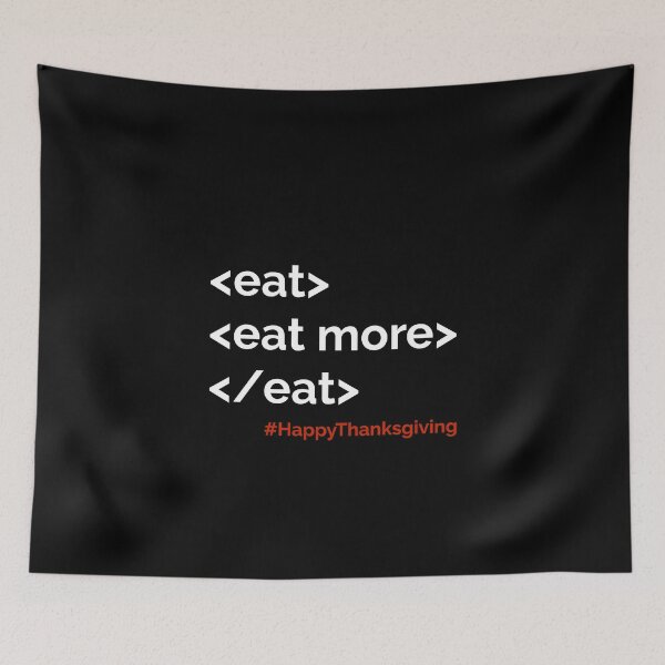 Item preview, <eat> Happy HTML Thanksgiving! designed and sold by No-Leg-Bones.