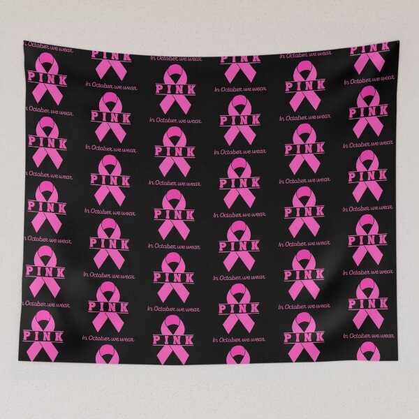 Item preview, October We Wear Pink Breast Cancer Awareness T-shirt designed and sold by Nerdygirlteez.