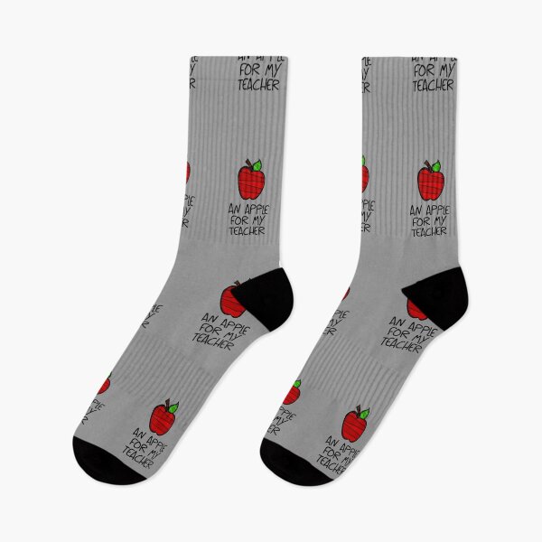 Item preview, An Apple for My Teacher! Red (on Grey) designed and sold by PawsitiveMum.