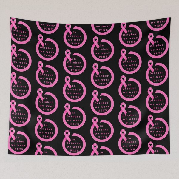 Item preview, October We Wear Pink Breast Cancer Awareness T-shirt designed and sold by Nerdygirlteez.