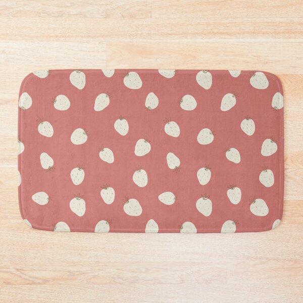 Item preview, Minimalist garden - White Strawberries in light red designed and sold by TheMirwoForest.