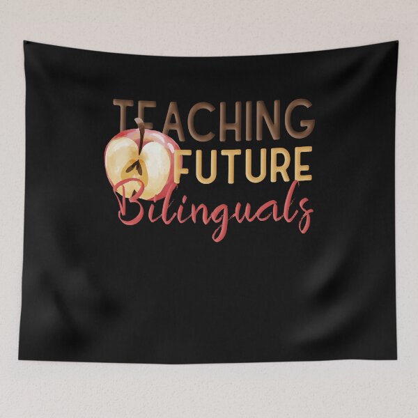 Aperçu de l'œuvre Enseigner aux futurs bilingues, professeur d'espagnol bilingue créée et vendue par Merchking1.
