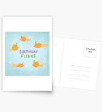 Birthday FIshes Postcards