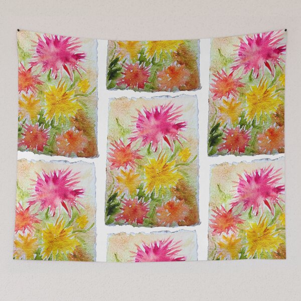 Item preview, Splashy watercolor flowers designed and sold by bramblewood56.