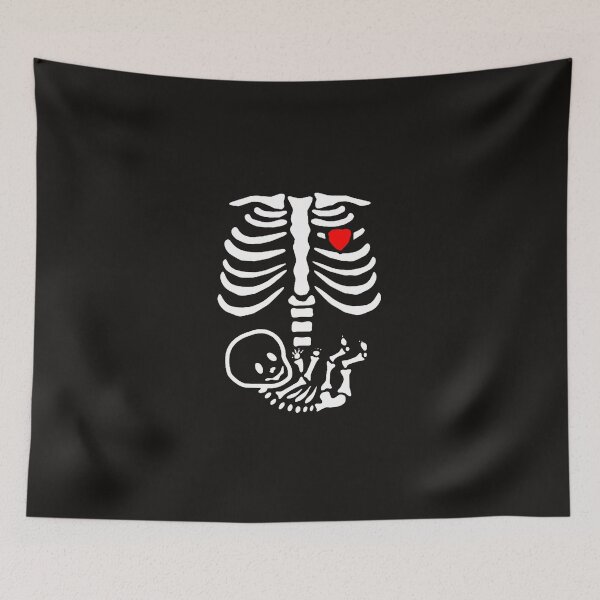 Artikelvorschau, Copy Copy Copy Halloween Skeleton Bones Rib Cage_Adult X Ray&Costume Sleeve Print Rundhalspullover,Halloween Skeleton entworfen und verkauft von Sophistical.