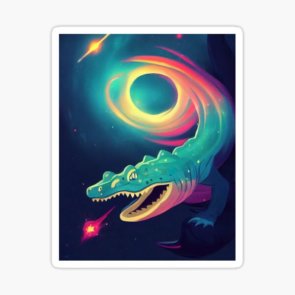 Lacoste Space Winged Alligator Sticker