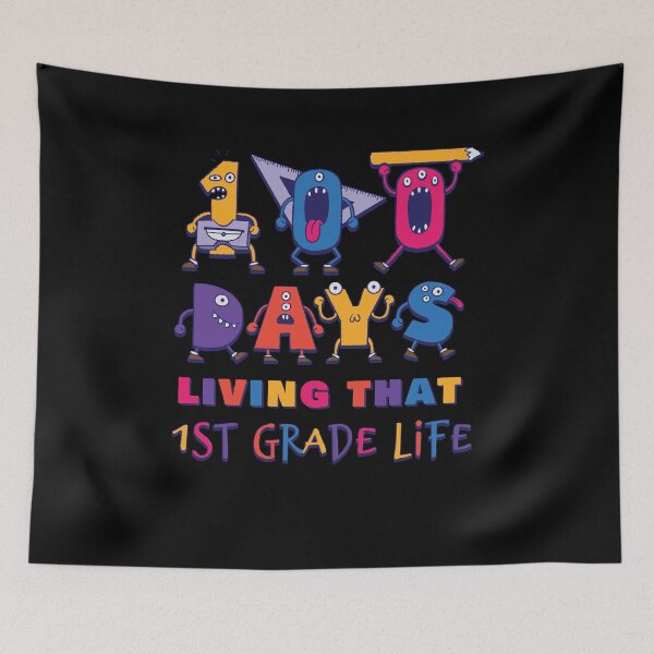 Item preview, Cute Monster 100 Days Living That 1st Grade Life Kids designed and sold by Merchking1.