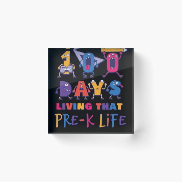 Item preview, Cute Monster 100 Days Living That Pre-K Life Kids designed and sold by Merchking1.