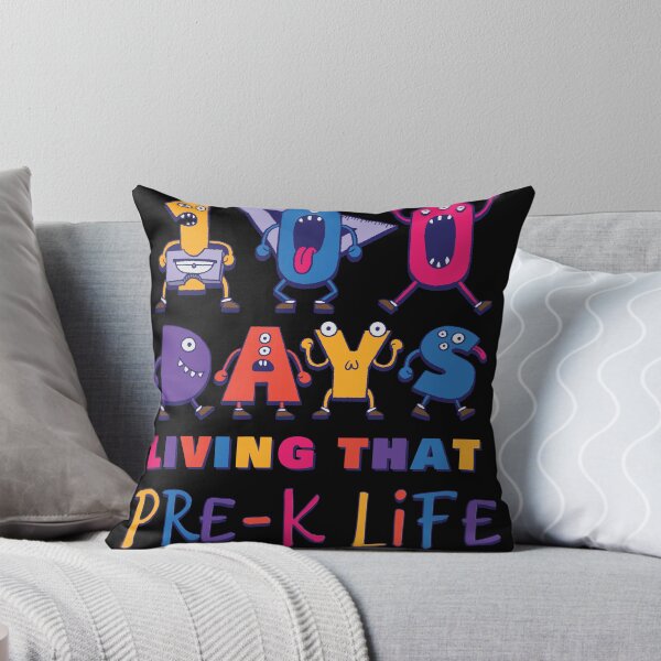 Item preview, Cute Monster 100 Days Living That Pre-K Life Kids designed and sold by Merchking1.