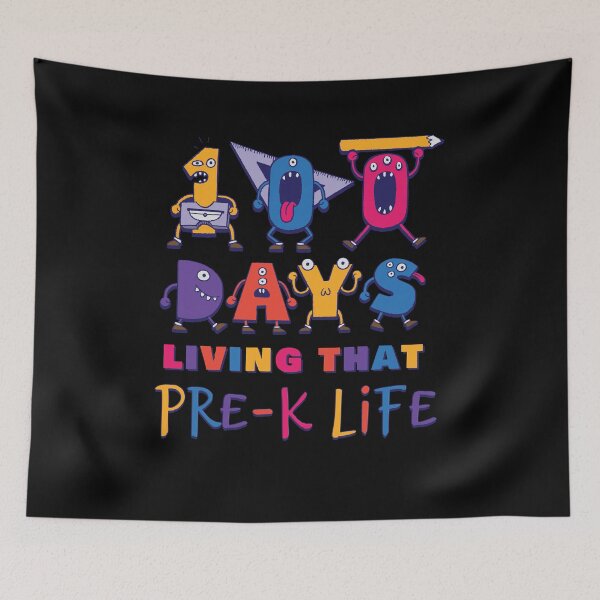 Item preview, Cute Monster 100 Days Living That Pre-K Life Kids designed and sold by Merchking1.