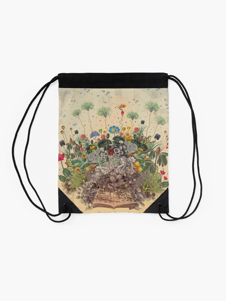 Alternate view of FANTASTIC BOTANICAL Drawstring Bag