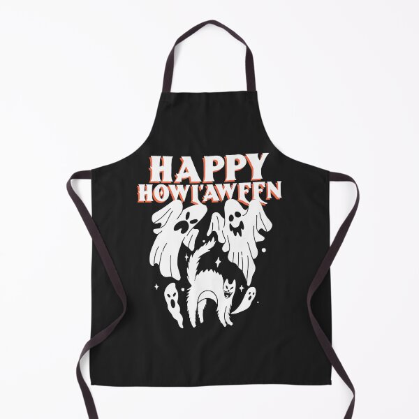 Item preview, HAPPY HOWL'AWEEN CAT & GHOSTS designed and sold by CoopClothing.