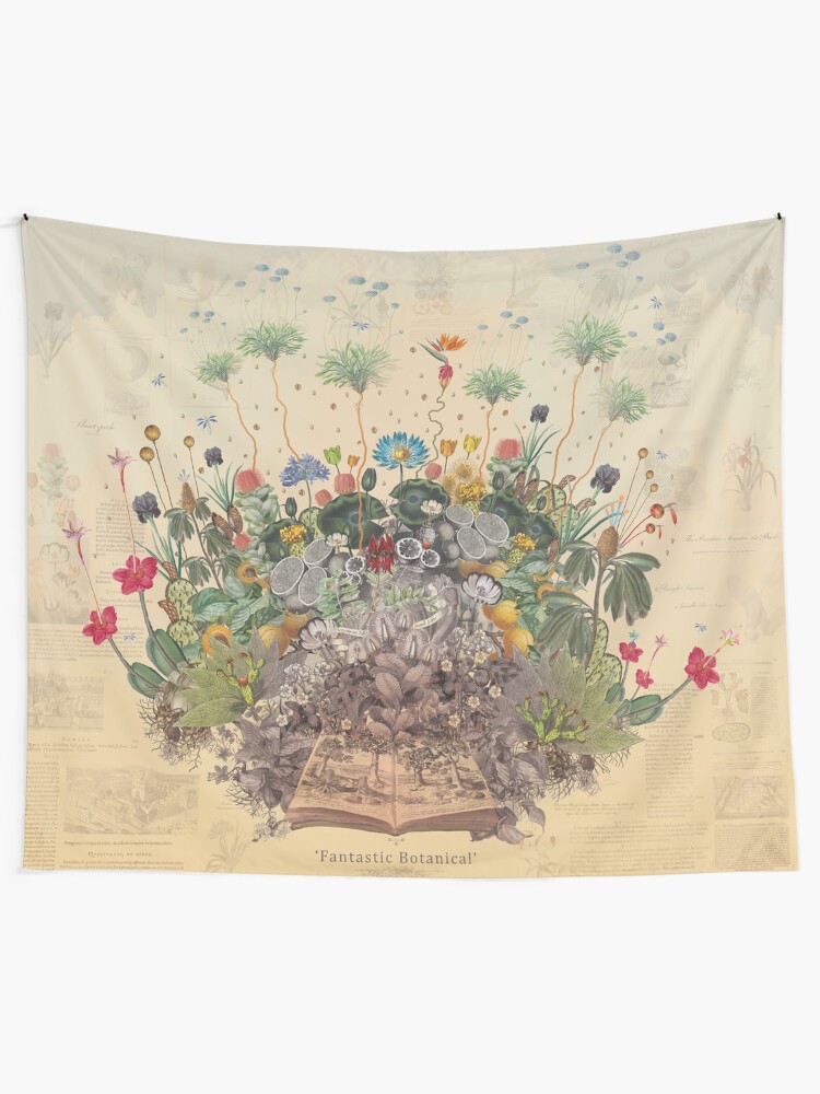 Alternate view of FANTASTIC BOTANICAL Tapestry